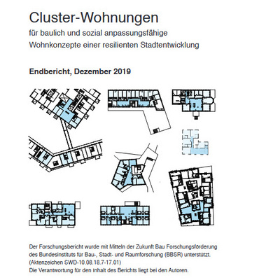 Cover Forschungsbericht Clusterwohnungen mit Grundrissen
